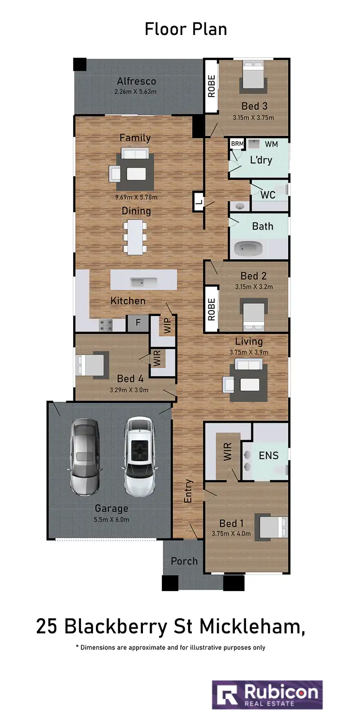 Floorplan of Homely house listing, 25 Blackberry Street, Mickleham VIC 3064