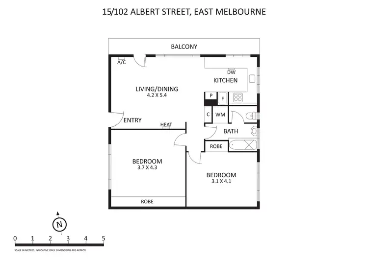 Floorplan of Homely apartment listing, 15/102 Albert Street, East Melbourne VIC 3002