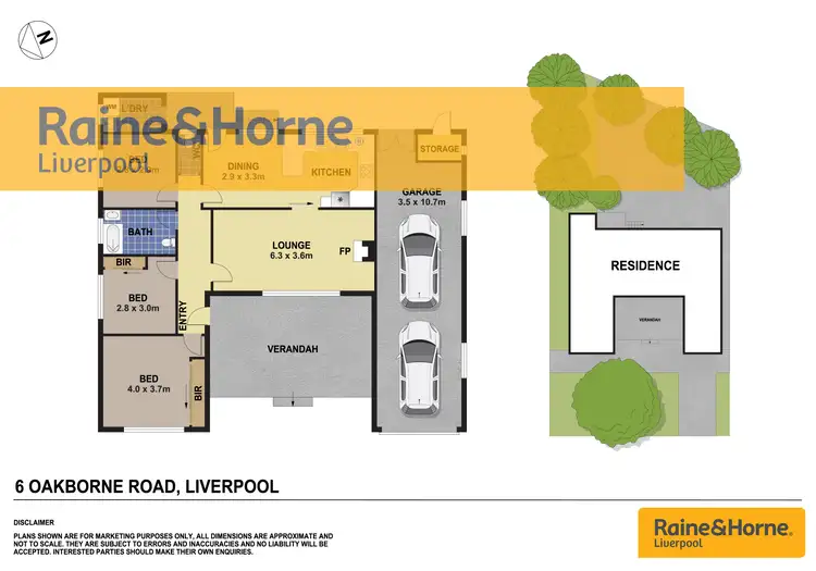Floorplan of Homely house listing, 6 Oakborne Road, Liverpool NSW 2170