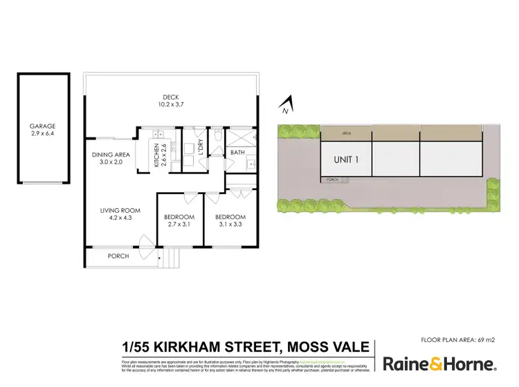 Floorplan of Homely apartment listing, 1/55 Kirkham Street, Moss Vale NSW 2577