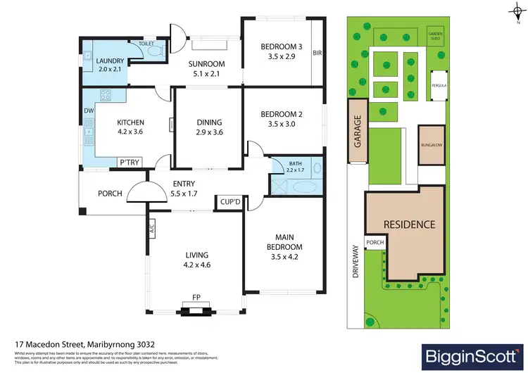Floorplan of Homely house listing, 17 Macedon Street, Maribyrnong VIC 3032