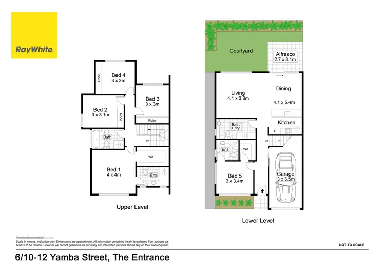 Floorplan of Homely townhouse listing, 6/10-12 Yamba Street, The Entrance NSW 2261