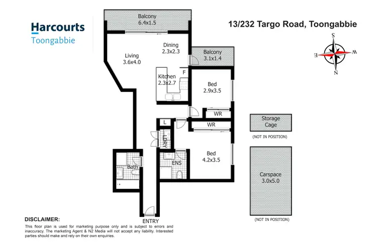 Floorplan of Homely unit listing, 13/232 Targo rd, Toongabbie NSW 2146