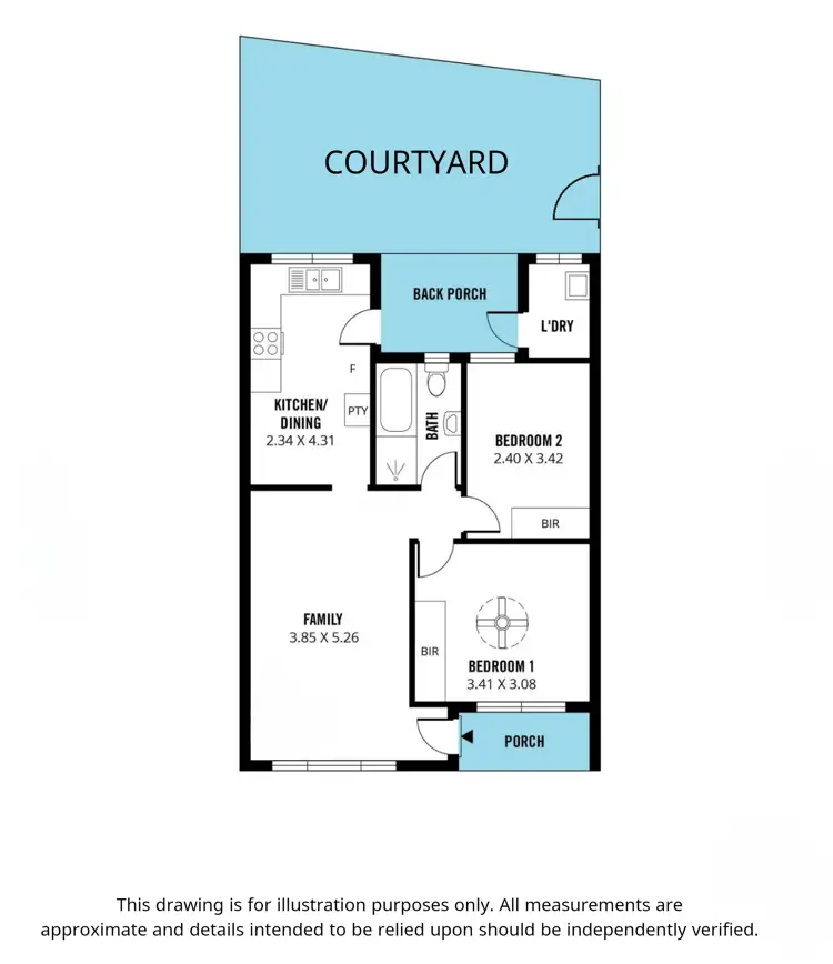 Floorplan of Homely unit listing, 6/27 Ackland Avenue, Christies Beach SA 5165