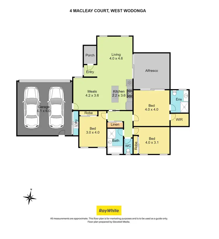 Floorplan of Homely house listing, 4 Macleay Court, West Wodonga VIC 3690