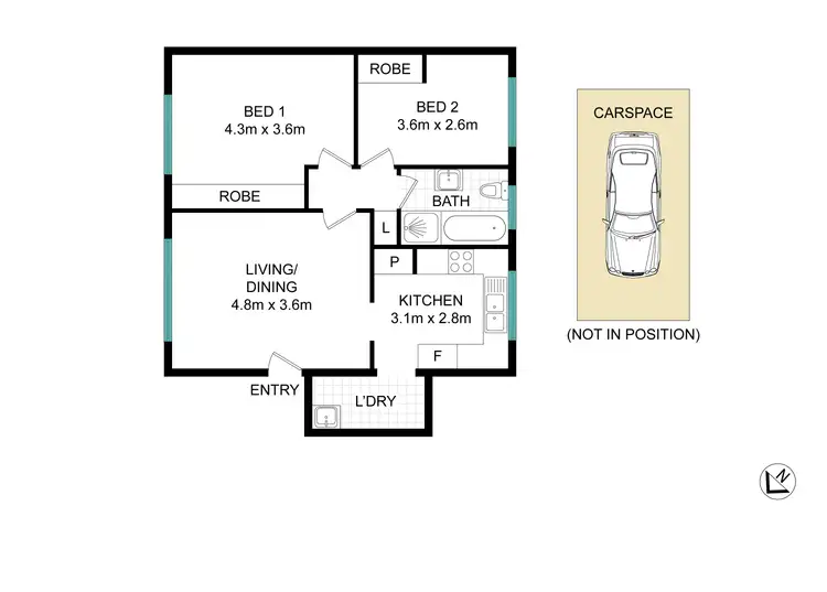Floorplan of Homely unit listing, 10/52 Bland Street, Ashfield NSW 2131