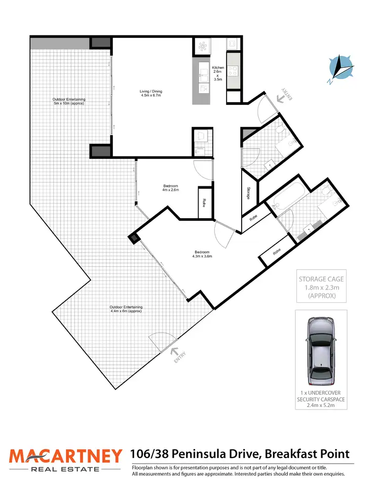 Floorplan of Homely apartment listing, 106/38 Peninsula Drive, Breakfast Point NSW 2137