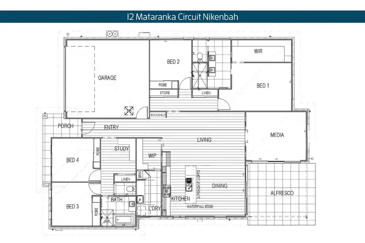 Floorplan of Homely house listing, 12 Mataranka Circuit, Nikenbah QLD 4655