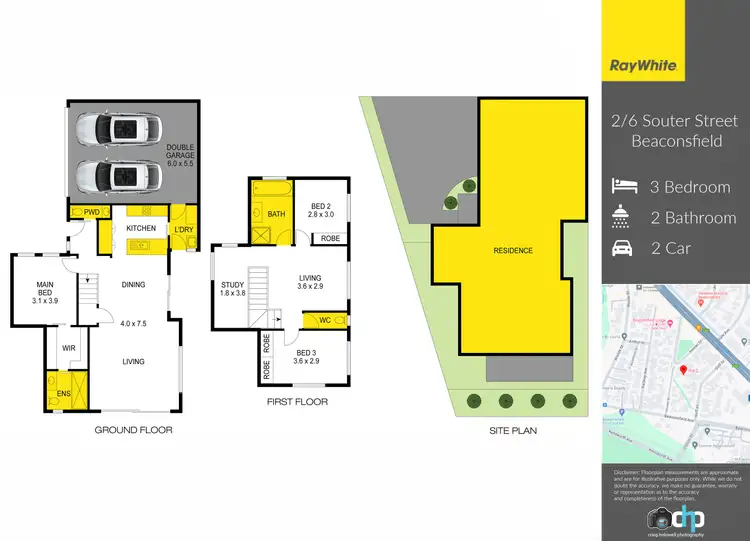 Floorplan of Homely townhouse listing, 2/6 Souter Street, Beaconsfield VIC 3807