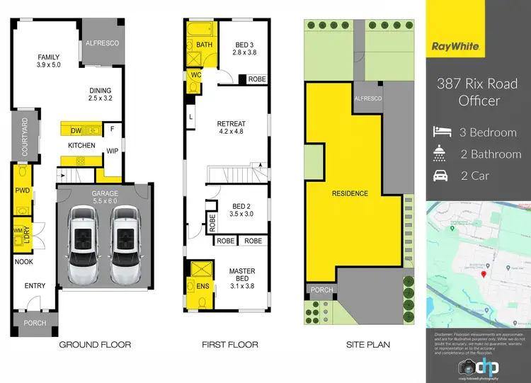 Floorplan of Homely townhouse listing, 387 Rix Road, Officer VIC 3809