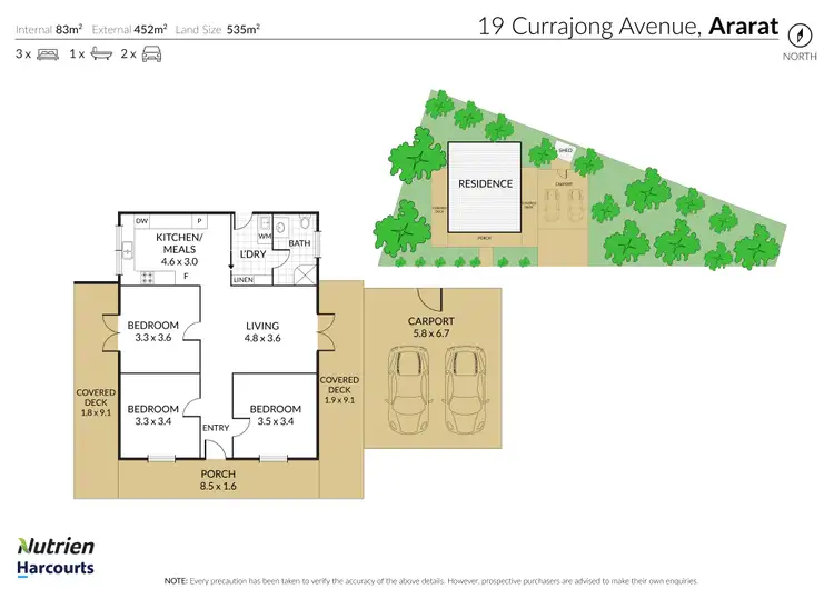 Floorplan of Homely house listing, 19 Currajong Avenue, Ararat VIC 3377