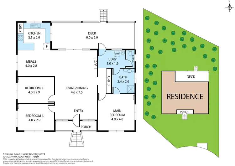 Floorplan of Homely house listing, 6 Rintoul Court, Horseshoe Bay QLD 4819