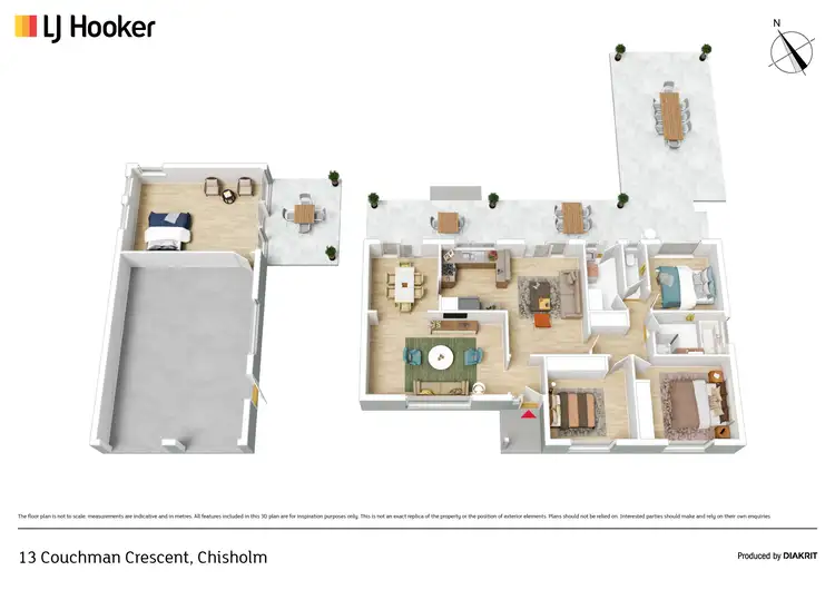 Floorplan of Homely house listing, 13 Couchman Crescent, Chisholm ACT 2905