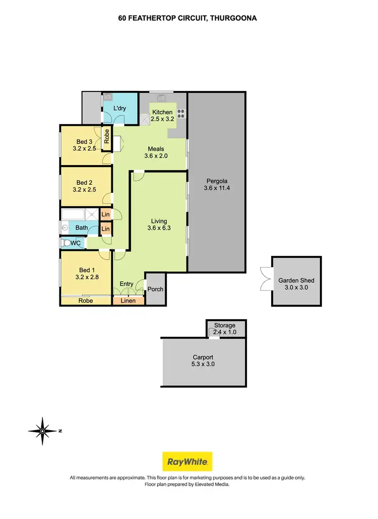Floorplan of Homely house listing, 60 Feathertop Circuit, Thurgoona NSW 2640