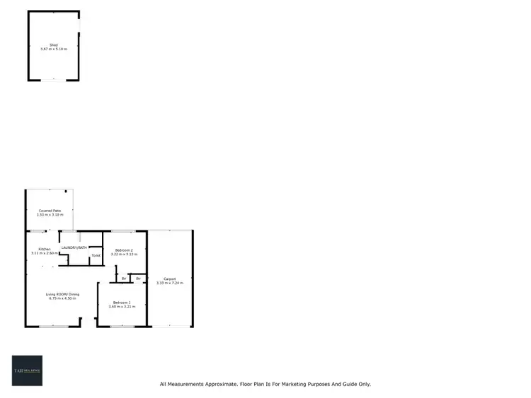 Floorplan of Homely unit listing, 13 Valdoris Avenue, Wangaratta VIC 3677