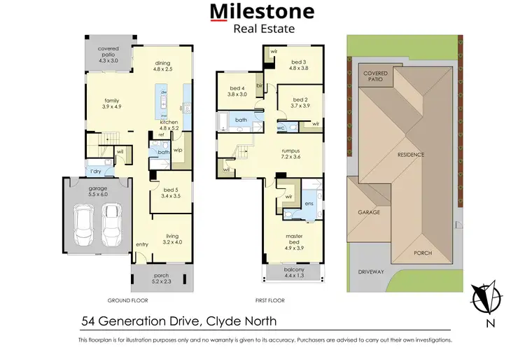 Floorplan of Homely house listing, 54 Generation Drive, Clyde North VIC 3978