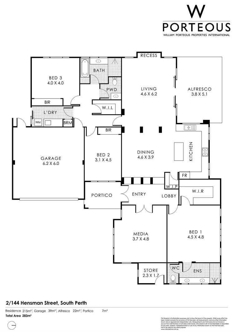 Floorplan of Homely house listing, 2/144 Hensman Street, South Perth WA 6151