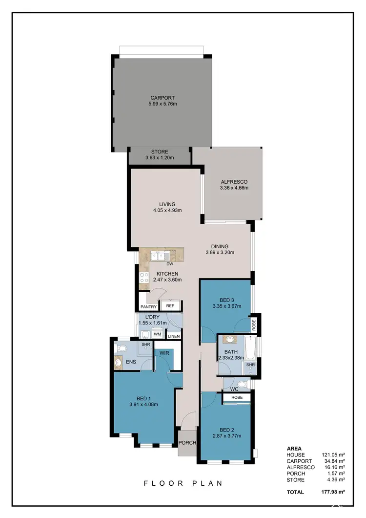 Floorplan of Homely house listing, 6 Glenloth Road, Byford WA 6122