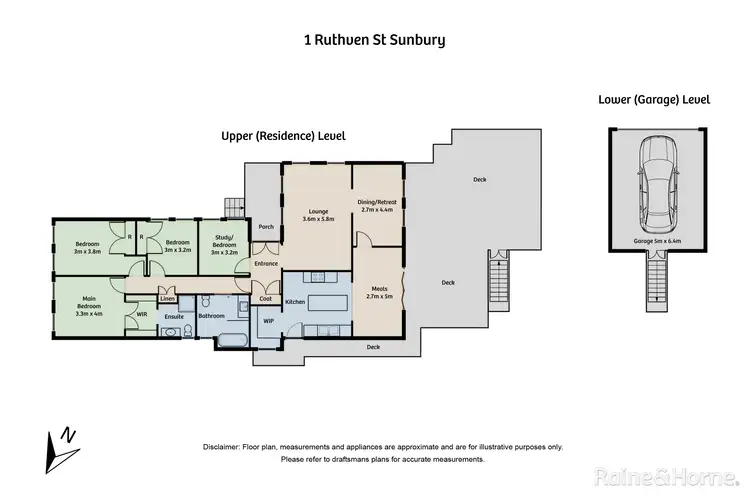 Floorplan of Homely house listing, 1 Ruthven Street, Sunbury VIC 3429
