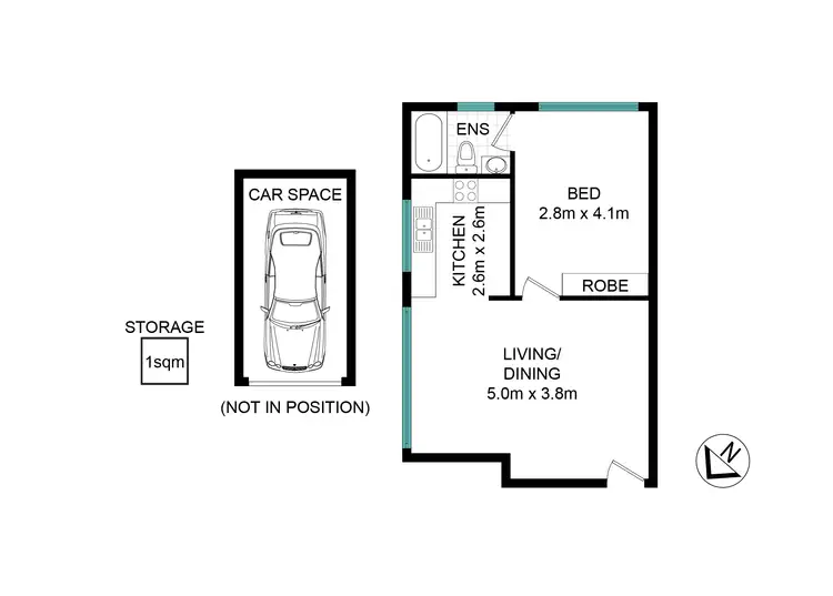 Floorplan of Homely unit listing, 1/20-24 Sheehy Street, Glebe NSW 2037