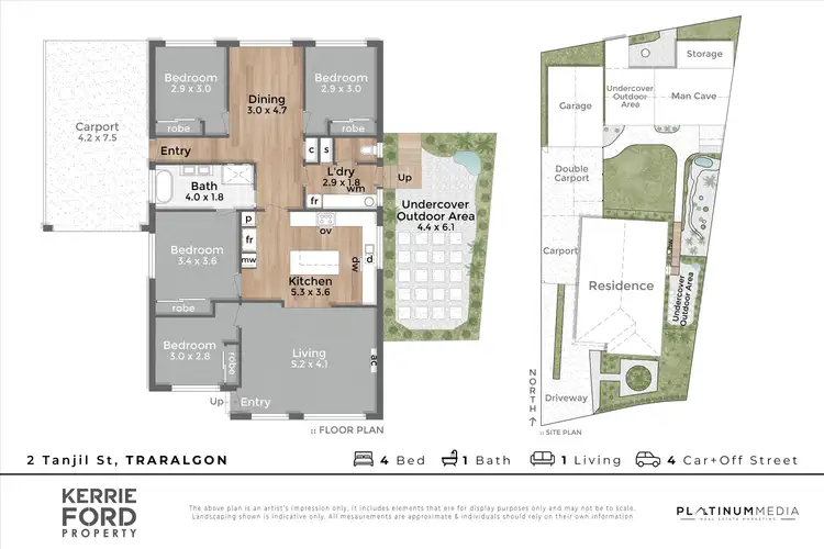 Floorplan of Homely house listing, 2 Tanjil Street, Traralgon VIC 3844