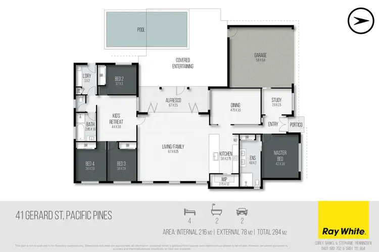 Floorplan of Homely house listing, 41 Gerard Street, Pacific Pines QLD 4211