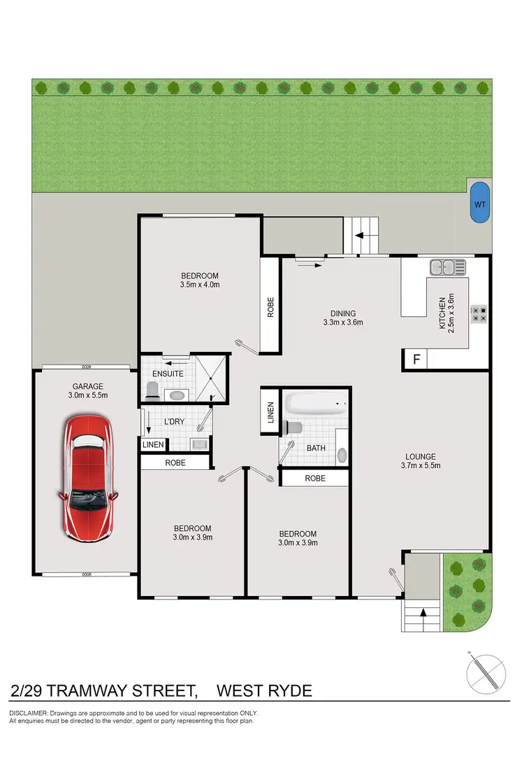 Floorplan of Homely villa listing, 2/29 Tramway Street, West Ryde NSW 2114