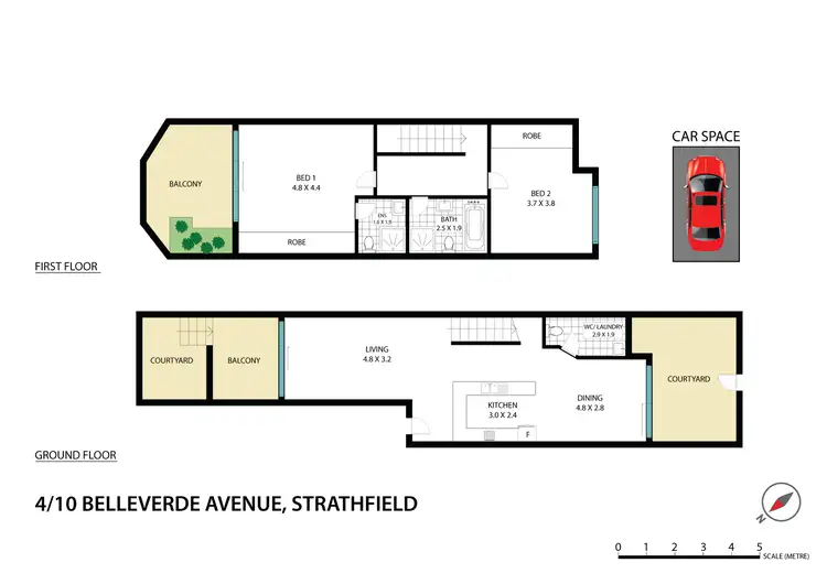 Floorplan of Homely apartment listing, 4/10 Belleverde Avenue, Strathfield NSW 2135