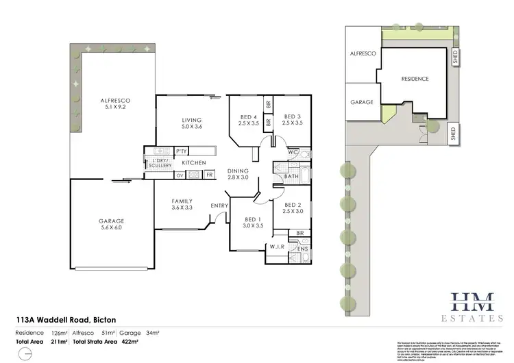 Floorplan of Homely house listing, 113A Waddell Road, Bicton WA 6157