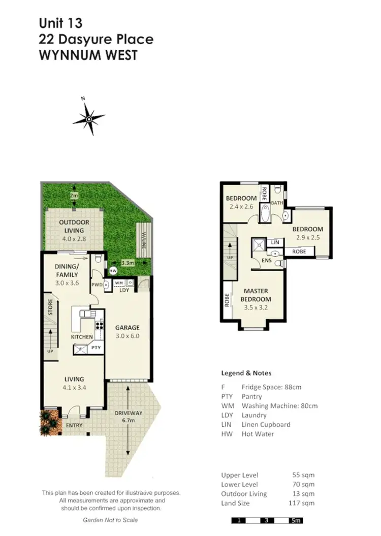 Floorplan of Homely townhouse listing, 13/22 Dasyure Place, Wynnum West QLD 4178