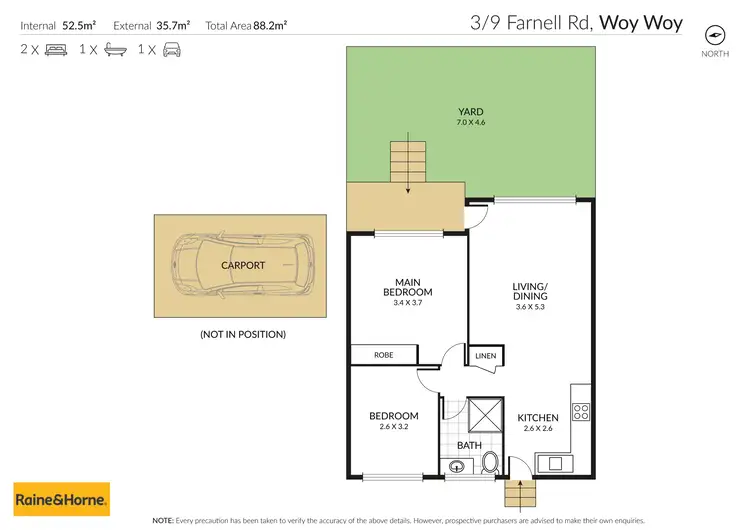 Floorplan of Homely villa listing, 3/9 Farnell Road, Woy Woy NSW 2256