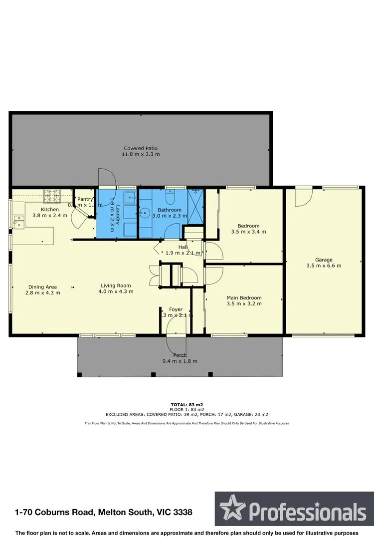 Floorplan of Homely house listing, 1/70 Coburns Road, Melton South VIC 3338