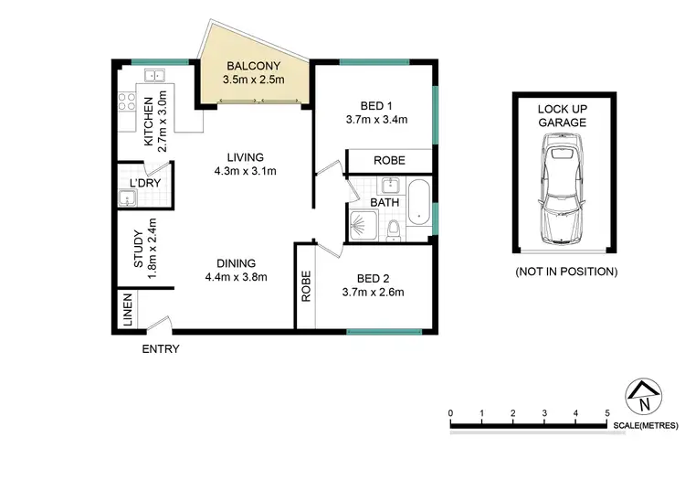 Floorplan of Homely apartment listing, 12/9-15 Rokeby Road, Abbotsford NSW 2046