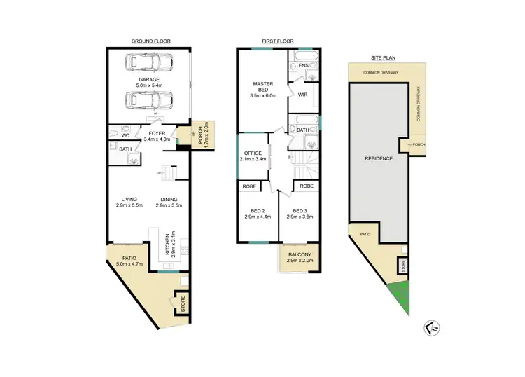 Floorplan of Homely townhouse listing, 35/2-4 Byer Street, Enfield NSW 2136