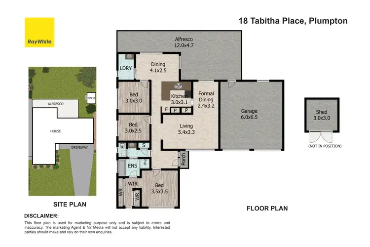 Floorplan of Homely house listing, 18 Tabitha Place, Plumpton NSW 2761