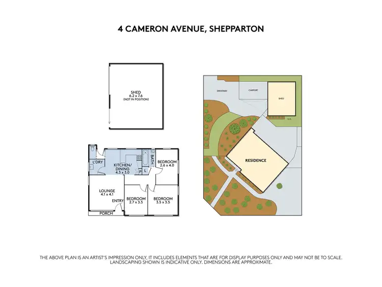 Floorplan of Homely house listing, 4 Cameron Avenue, Shepparton VIC 3630