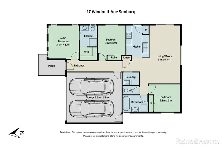Floorplan of Homely house listing, 17 Windmill Avenue, Sunbury VIC 3429