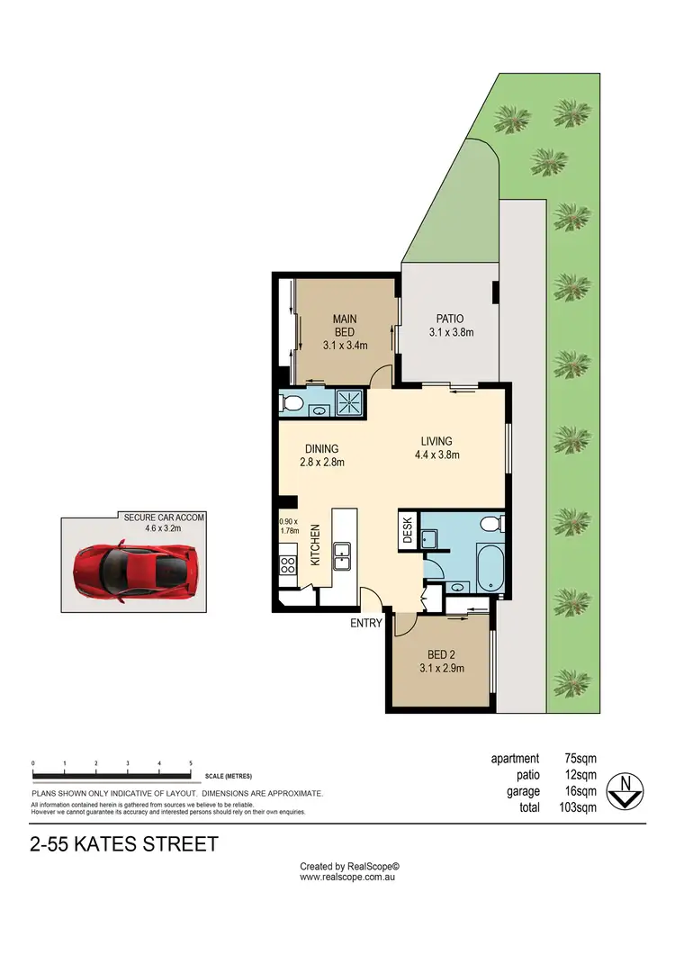 Floorplan of Homely unit listing, 2/55 Kates Street, Morningside QLD 4170