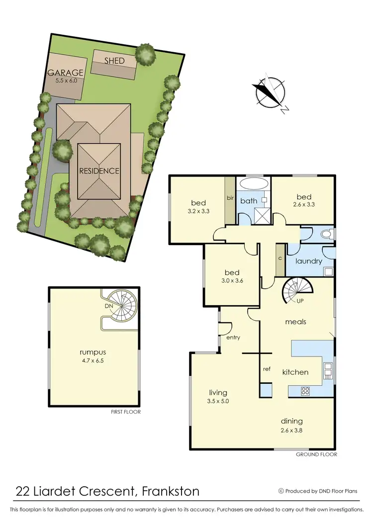 Floorplan of Homely house listing, 22 Liardet Crescent, Frankston VIC 3199