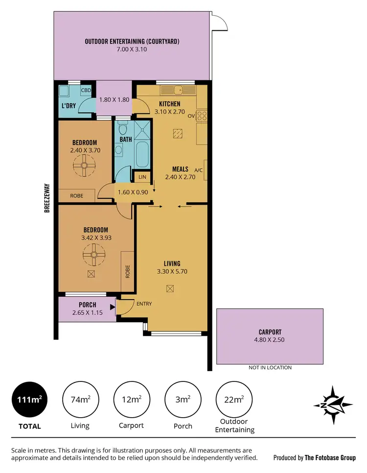 Floorplan of Homely unit listing, 5/9 Strathmore Terrace, Brighton SA 5048