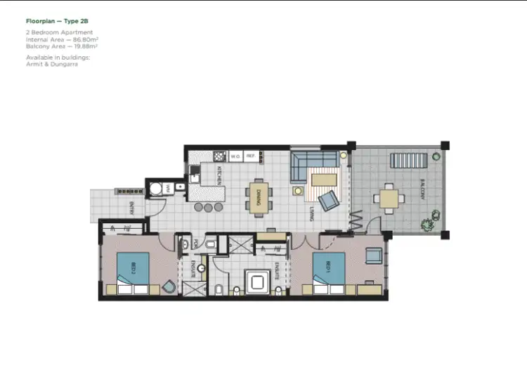 Floorplan of Homely unit listing, 312/9A Hermitage Drive, Airlie Beach QLD 4802