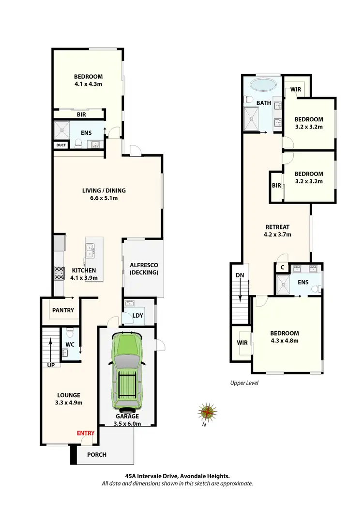 Floorplan of Homely townhouse listing, 45A Intervale Drive, Avondale Heights VIC 3034