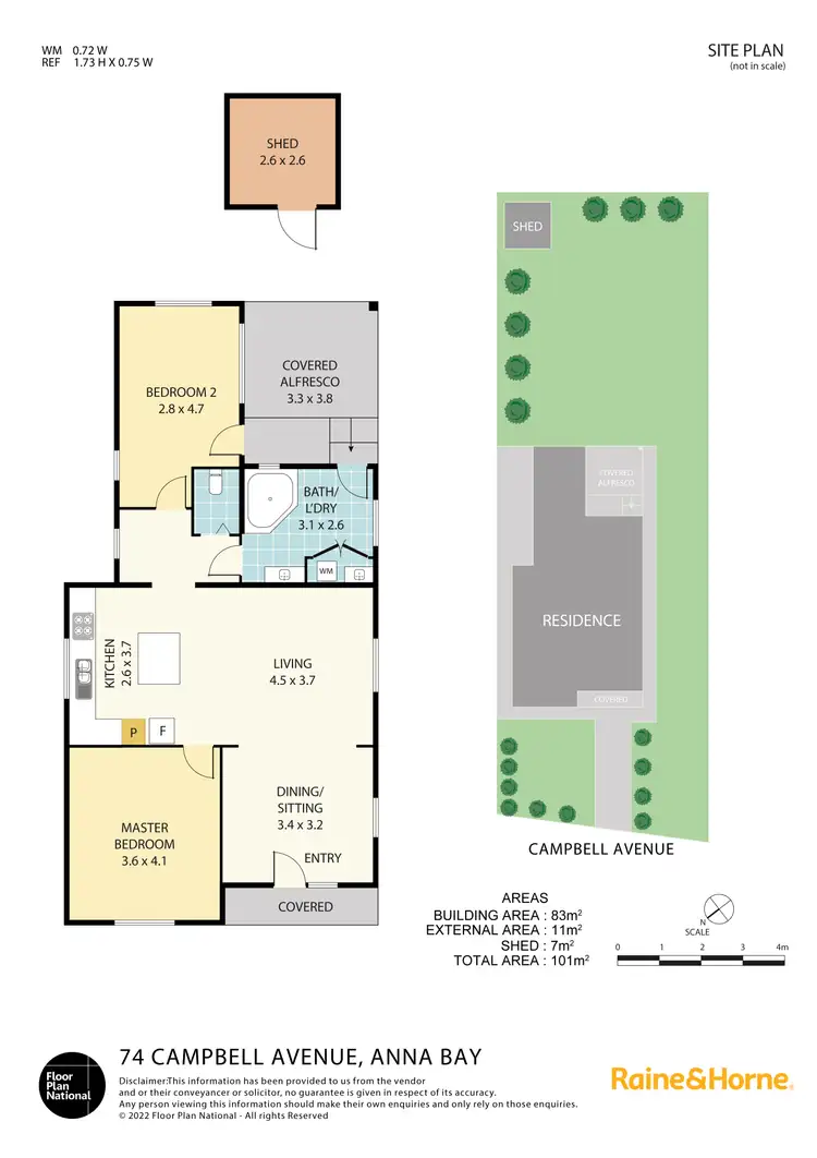 Floorplan of Homely house listing, 74 Campbell Avenue, Anna Bay NSW 2316