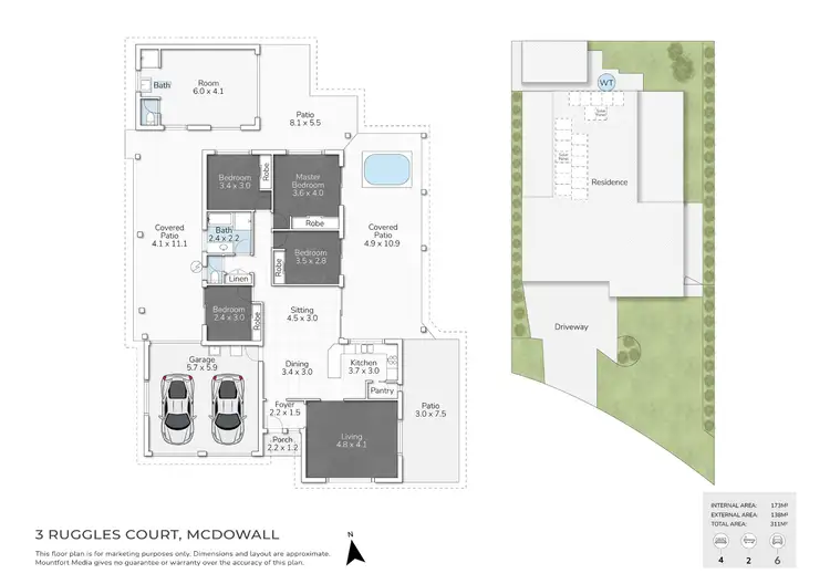 Floorplan of Homely house listing, 3 Ruggles Court, Mcdowall QLD 4053