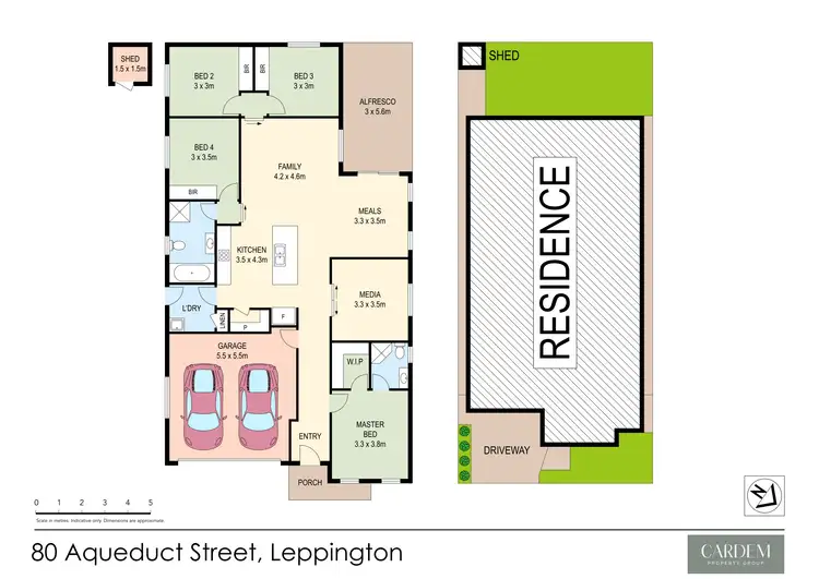 Floorplan of Homely house listing, 80 Aqueduct Street, Leppington NSW 2179