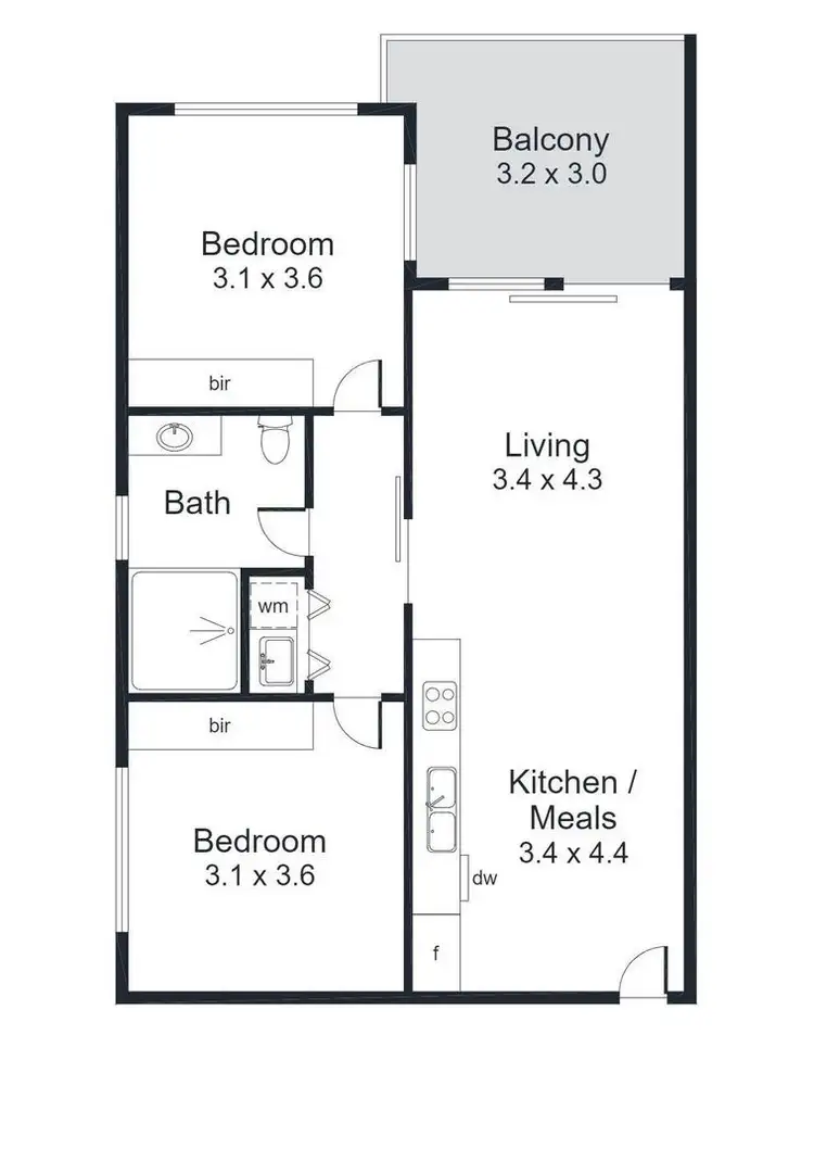 Floorplan of Homely apartment listing, 5/2 Rankine Road, Torrensville SA 5031