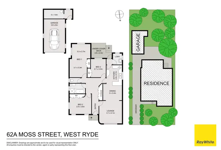 Floorplan of Homely house listing, 62A Moss Street, West Ryde NSW 2114