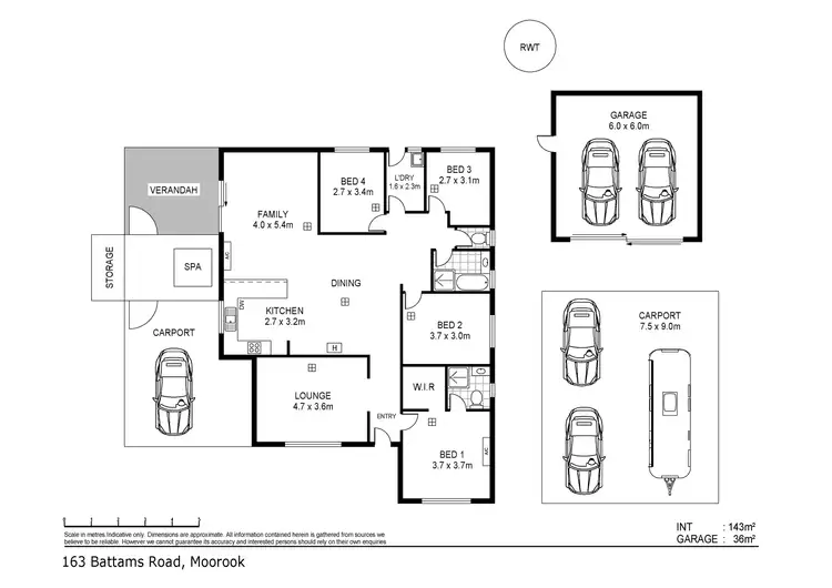 Floorplan of Homely rural property listing, 163 Battams Road, Moorook SA 5332