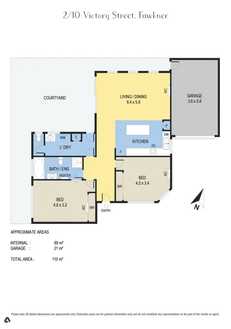 Floorplan of Homely unit listing, 2/10 Victory Street, Fawkner VIC 3060