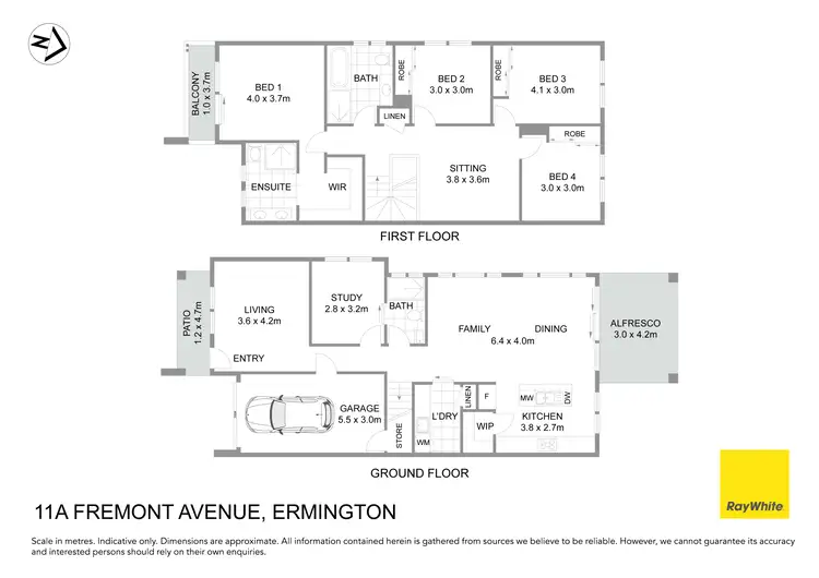 Floorplan of Homely house listing, 11A Fremont Avenue, Ermington NSW 2115